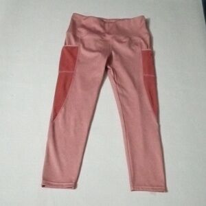 BSP Capri Leggings size L Tangerine Orange Preowned